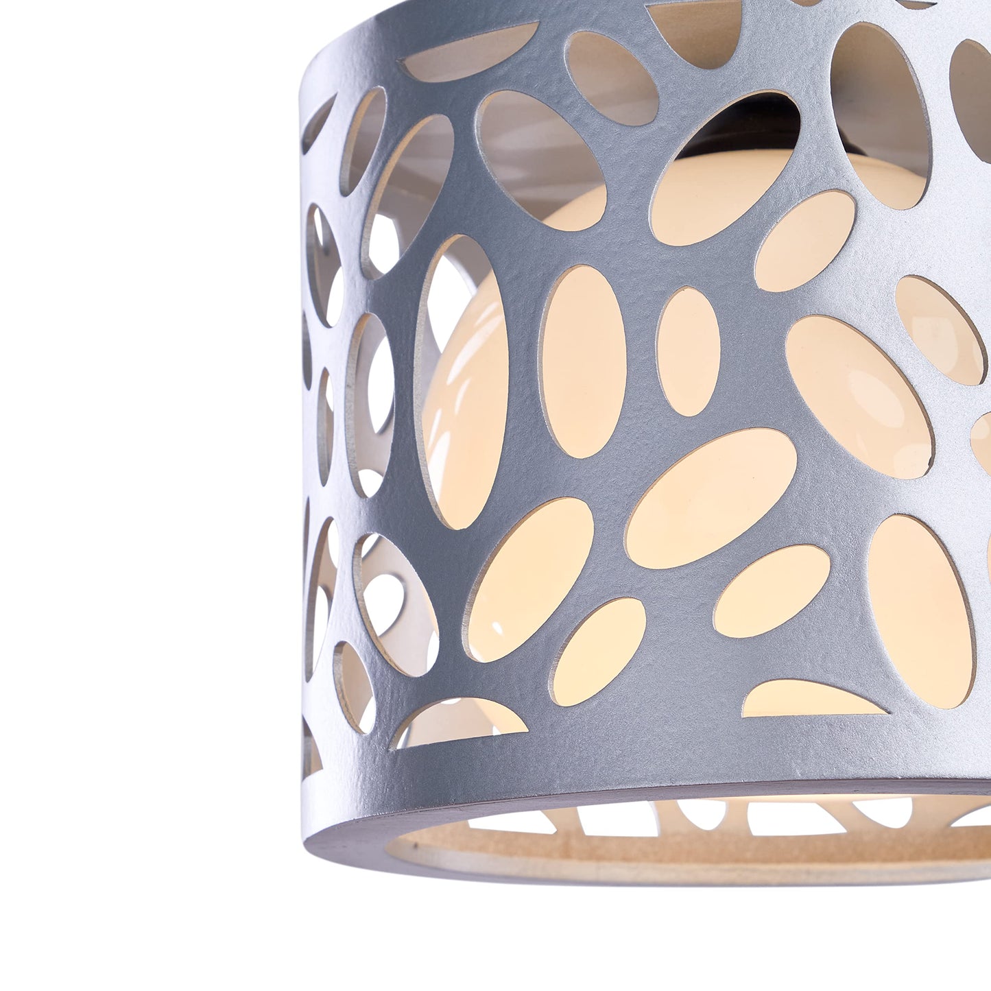 Nagafa Shop Wocys450 Modern Design Ceiling Lamp, Silver, For Dining Room, Kitchen Island, Bedroom, Foyer, Entryway