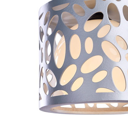 Nagafa Shop Wocys450 Modern Design Ceiling Lamp, Silver, For Dining Room, Kitchen Island, Bedroom, Foyer, Entryway