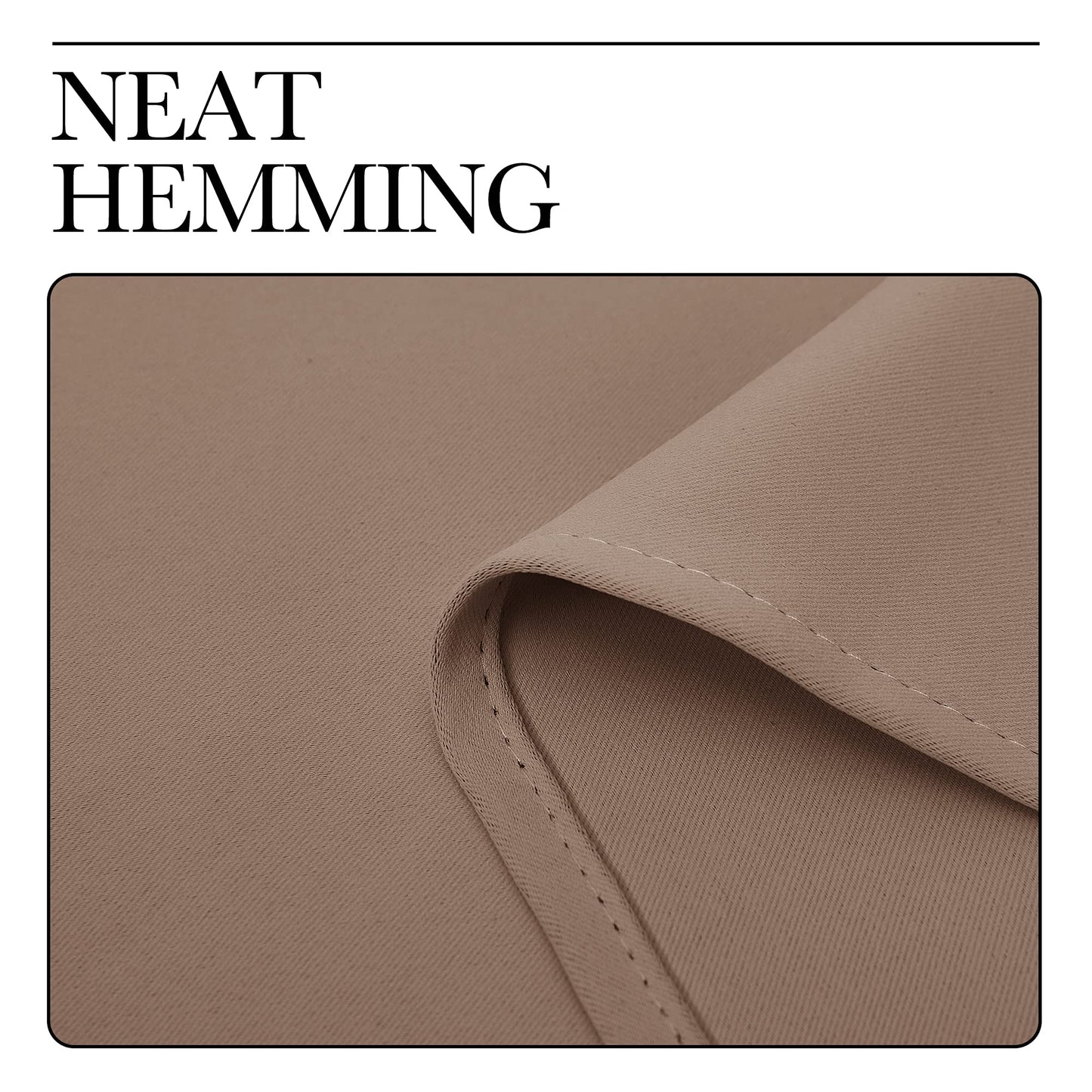 INtex CURTAINS HOUSE Blackout Blinds for Sliding Doors – Thermal Insulated Wide Curtains, Room Darkening, Blind Glass Doors, Two Hanging Options, Modern Design - Cappuccino 150 W x 230 L