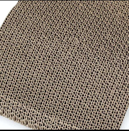 RIZAYS Cat Scratcher Scratch Pad, Kitty Scratching Board Post Catnip Bed, Scratching Corrugated Cardboard (Bone Shape)