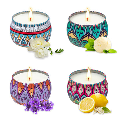 Scented Candles Gift Set, Soy Wax Candles, Aromatherapy Candles for Home,Freesia?Lavender,Vanilla