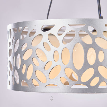 Nagafa Shop Modern silver oval wood chandelier 3 lamb wocs450