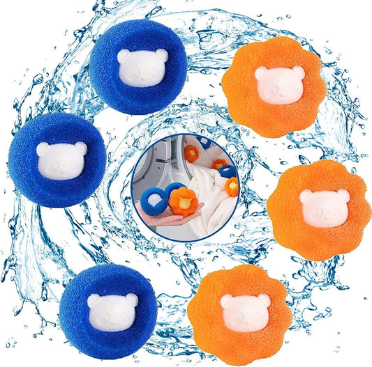 DMG TECH 20 PCS Pet Hair Removal Cleaning Balls, Pet Hair Remover, Clothes Anti-Winding Adsorption Hair Removal Cleaning Ball, Pet Hair Remover for Laundry, Reusable Lint Balls for Washing Machine