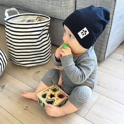 VENIQE Knee Pads for Crawling, Elbow Safety Protector, Stretchable Anti-Slip Padded Elastic Soft Cotton Breathable Comfortable Knee Cap for Kids (Multicolour)