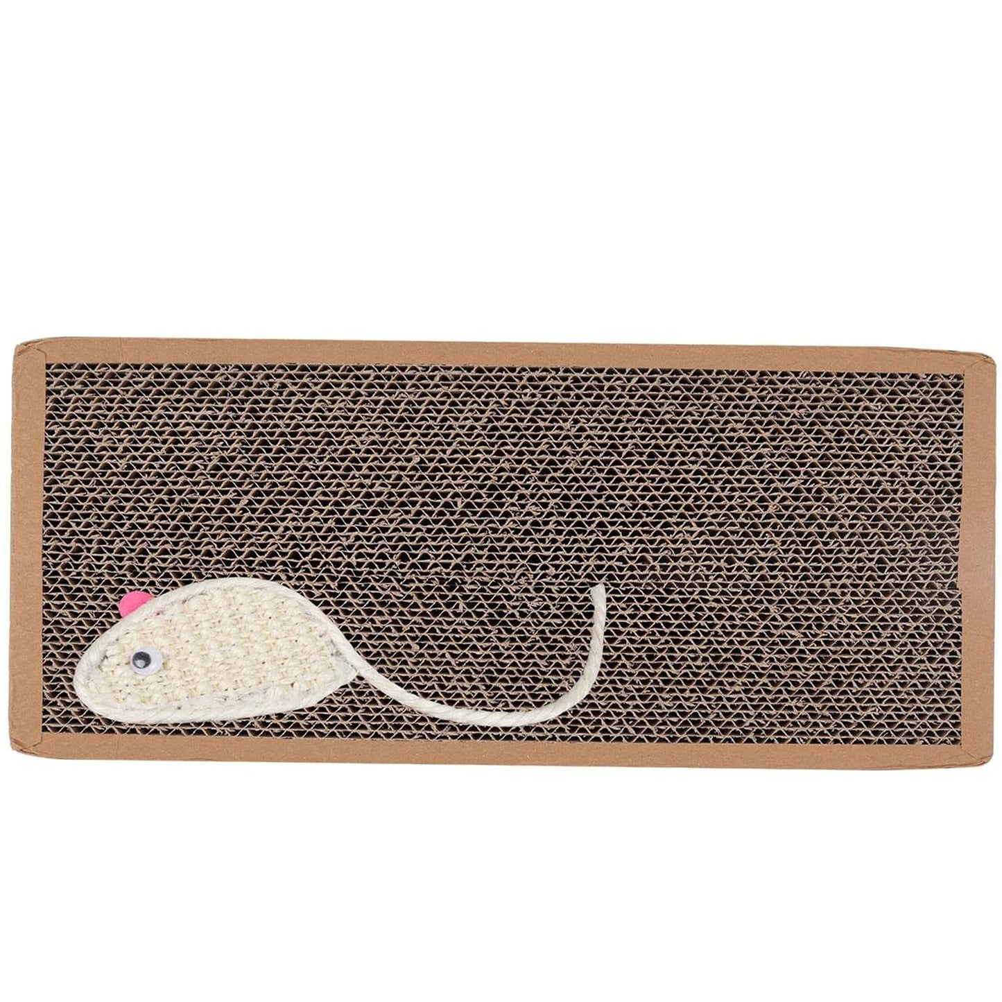 2pk Cat Scratching Board | 37 x 12cm | Reversible Cat Scratcher Cardboard Cat Scratchers for Indoor Cats, Small & Large | Cat Scratching Pad Cat Scratch Board Cat Cardboard Scratcher for Cats