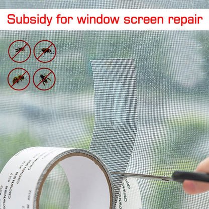 Screen Repair Tape Mosquito Net Repair Tape Self Adhesive Screen Fiberglass Mesh Patch Repair Waterproof Screen Patch Repair for Window and Door Screen Repair Anti-Mosquito 5cm x 200cm,Black