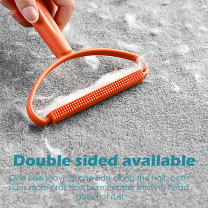 Glumes portable lint remover, lint roller, manual double sided clothes fuzz shaver, reusable