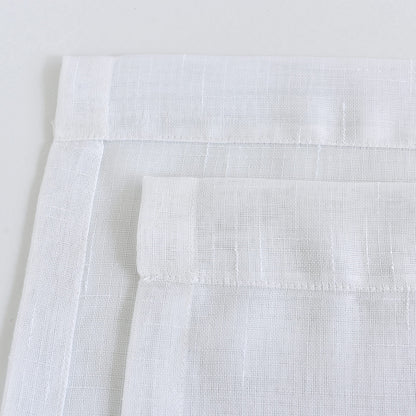 Curtains Natural Linen Light Filtering Curtains For Bed Rooms And Living Rooms - Steel Grommets - 1 Piece