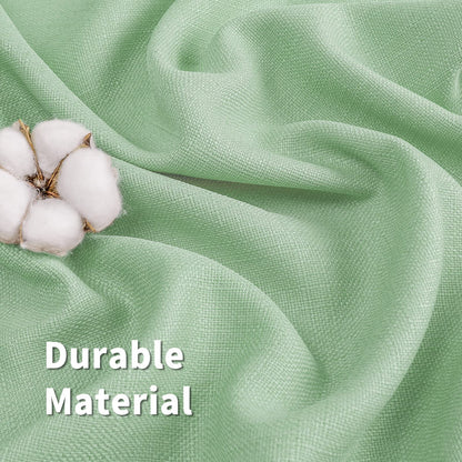 INtex CURTAINS Natural Linen Curtains -Semi Transparent Sheer -Soft And Durable Fabric -For Living Rooms And Bedroom Steel Grommets -Two Pieces 145W x 180L CM Light Grey