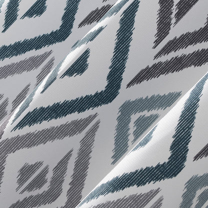 INtex CURTAINS House Linen Velvet Sabia Curtains-Modern Multi Colour Sheer Design-Digital Printed -Steel Grommets -1 Piece 140W X 230L CM Teal*Gray