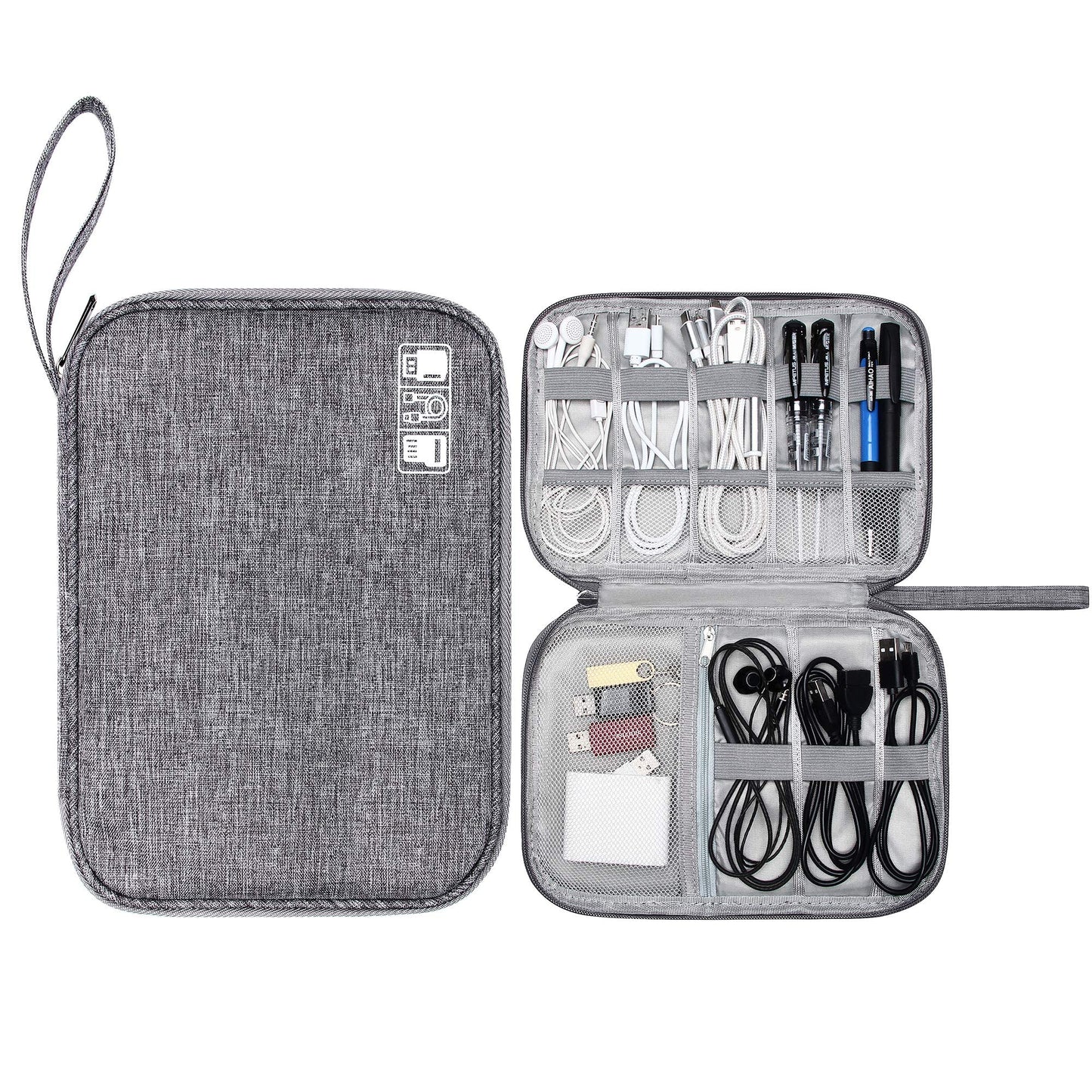 Travel Electronic Organizer Bag Cable Organizer Case Portable digital Storage Bag for Electronic Accessories USB Cables, Power Bank, SD Card
