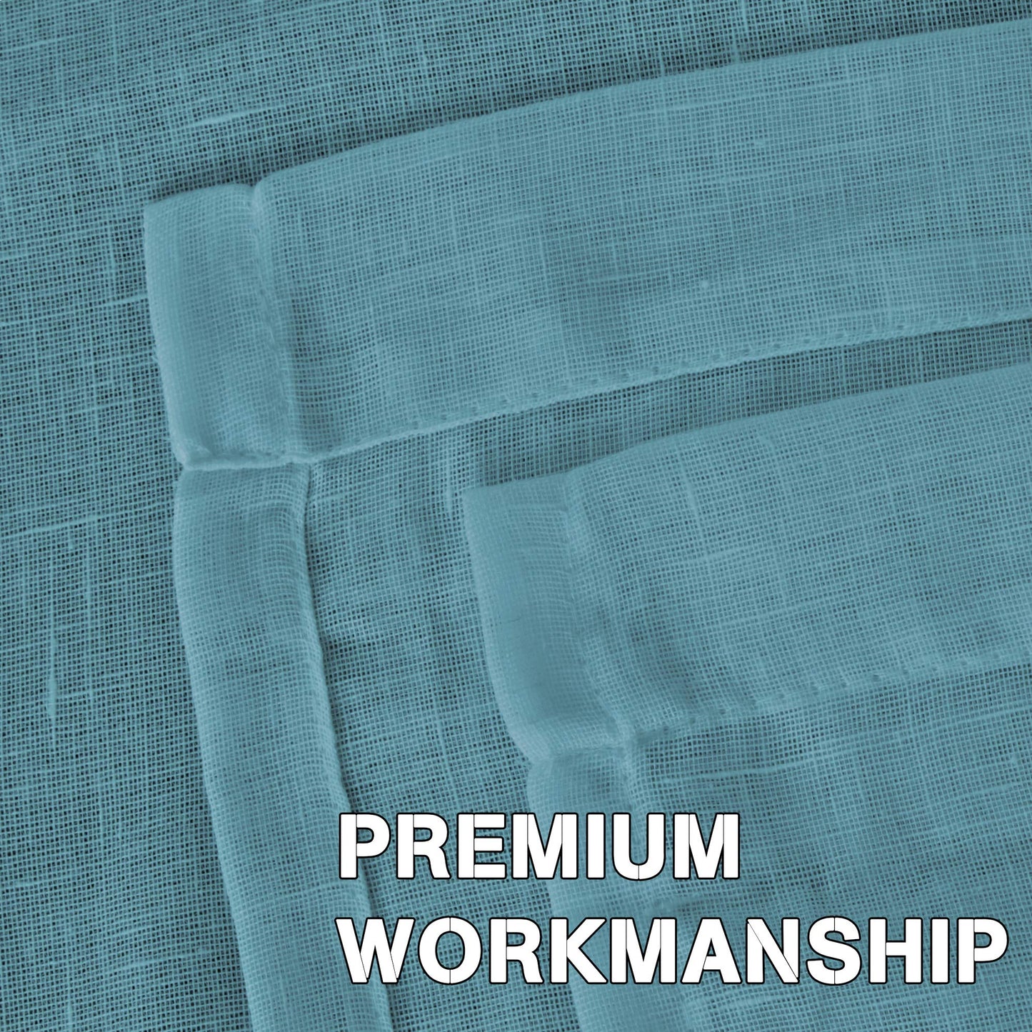 INtex Curtains Semi-Transparent Natural Linen Curtains with Elegant Sheer Fabric and Steel Grommets - 1 Piece 200W x 230L CM Dark gery