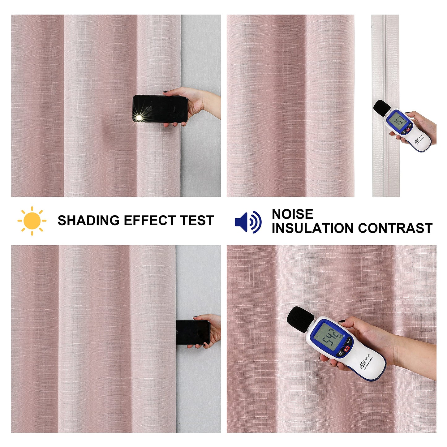 INtex Curtains Linen 100% Blackout Curtains for Bedroom Living Room Thermal Insulated Fabric -Room Darkening -Steel Grommet Window Curtains -1 Piece Ivory 140W X 250L CM