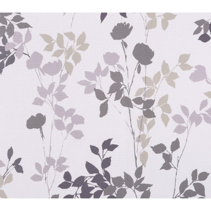 Linen Velvet Sabia Curtains-Modern Multi Colour Sheer Design-Steel Grommets -1 Piece 140W X 230L CM White*purple