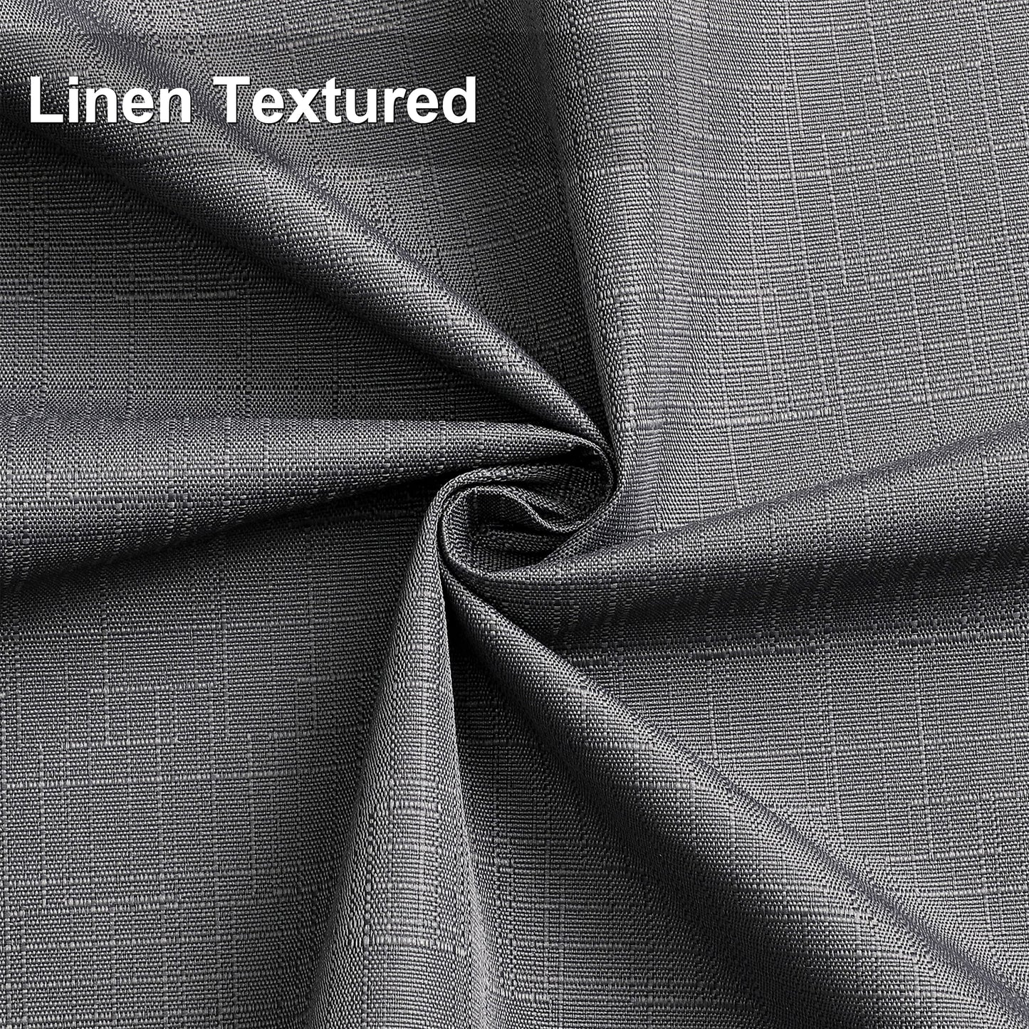 INtex Curtains Linen 100% Blackout Curtains for Bedroom Living Room Thermal Insulated Fabric -Room Darkening -Steel Grommet Window Curtains -1 Piece Ivory 140W X 250L CM