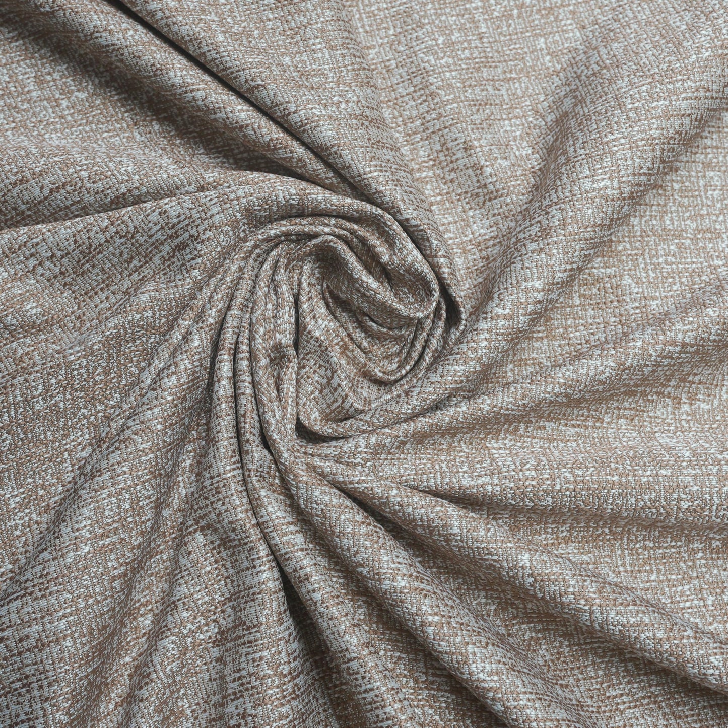 INtex CURTAINS HOUSE Natural Linen Semi-Sheer Window Drapes, Light-Filtering Privacy Curtains for Bedroom and Living Room, Steel Grommets, 2 Panels Cafe 130W x 265L